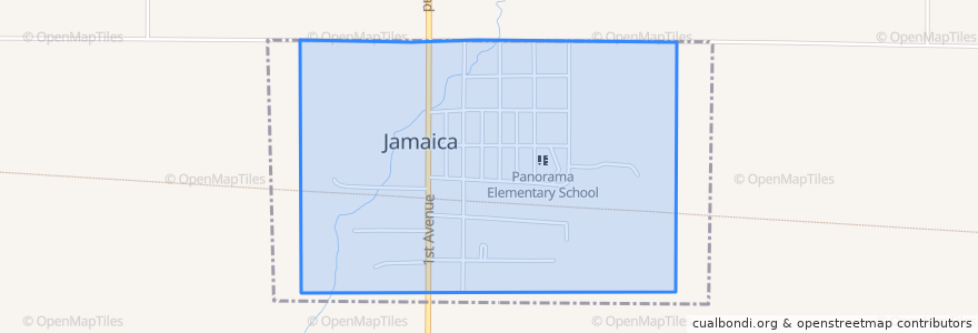 Mapa de ubicacion de Jamaica.