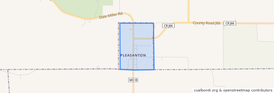 Mapa de ubicacion de Pleasanton.