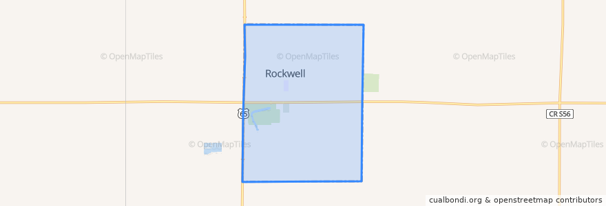 Mapa de ubicacion de Rockwell.