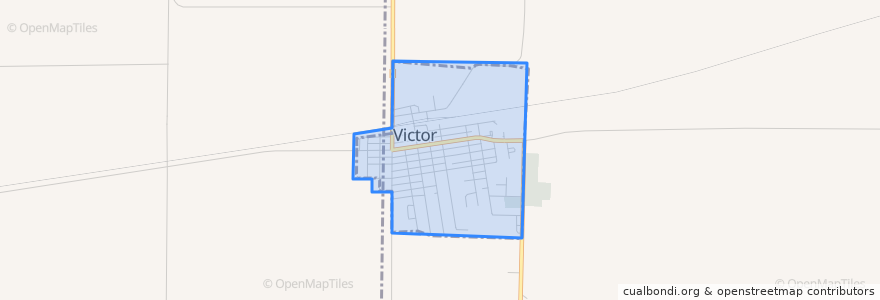 Mapa de ubicacion de Victor.