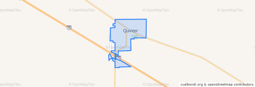 Mapa de ubicacion de Quinter.