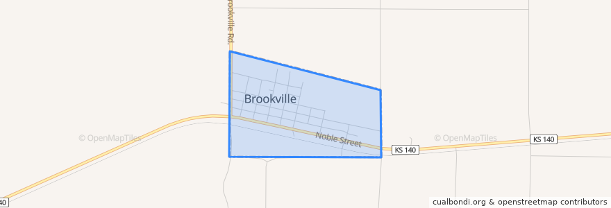 Mapa de ubicacion de Brookville.