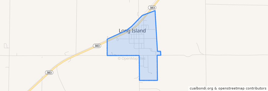 Mapa de ubicacion de Long Island.