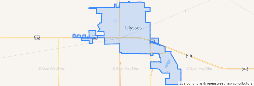 Mapa de ubicacion de Ulysses.