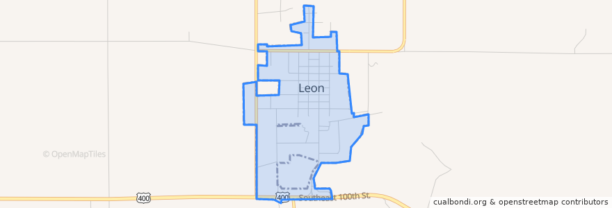 Mapa de ubicacion de Leon.