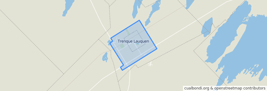 Mapa de ubicacion de Trenque Lauquen.