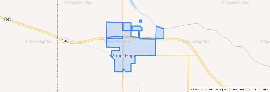 Mapa de ubicacion de Mount Hope.