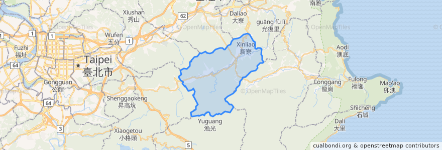 Mapa de ubicacion de 平溪區.