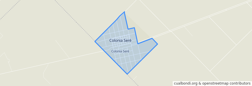 Mapa de ubicacion de Colonia Seré.