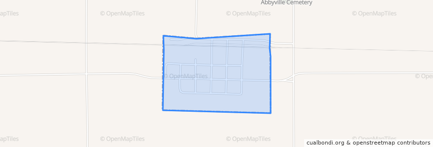 Mapa de ubicacion de Abbyville.