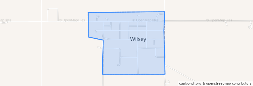 Mapa de ubicacion de Wilsey.