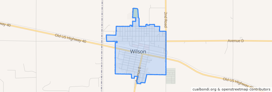 Mapa de ubicacion de Wilson.