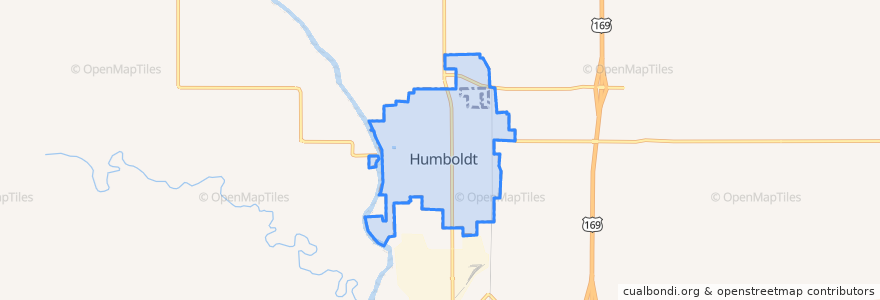 Mapa de ubicacion de Humboldt.