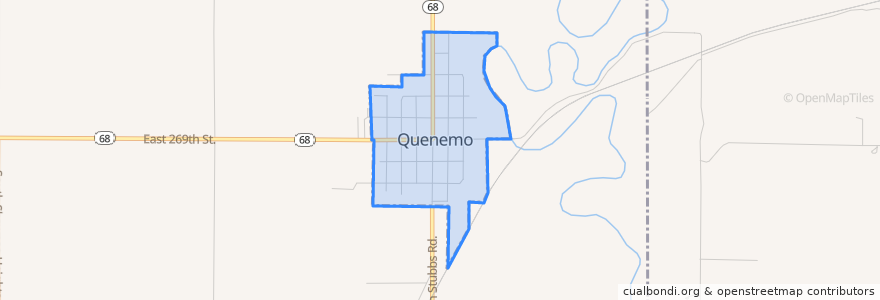 Mapa de ubicacion de Quenemo.