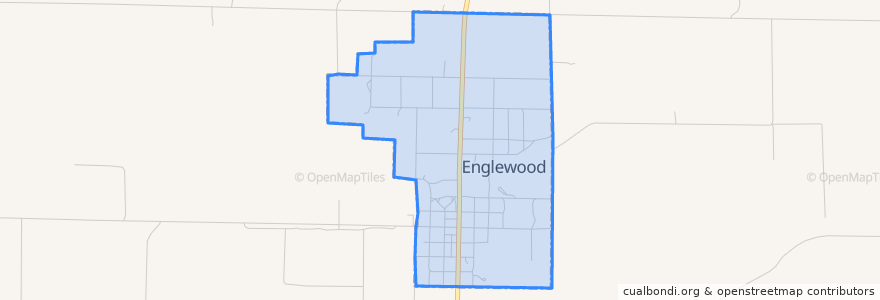 Mapa de ubicacion de Englewood.