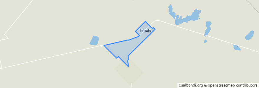 Mapa de ubicacion de Timote.