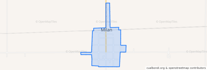 Mapa de ubicacion de Milan.