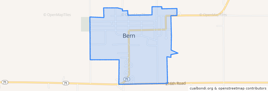 Mapa de ubicacion de Bern.