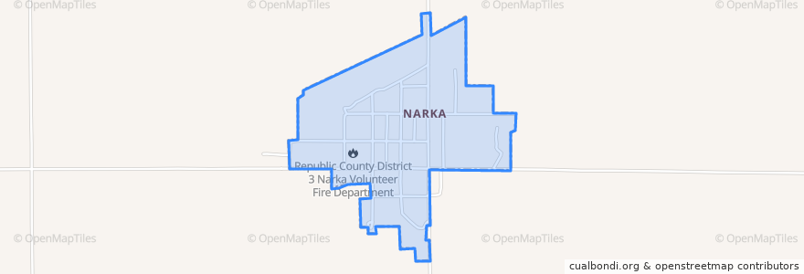 Mapa de ubicacion de Narka.