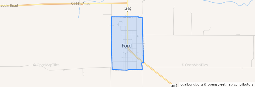 Mapa de ubicacion de Ford.