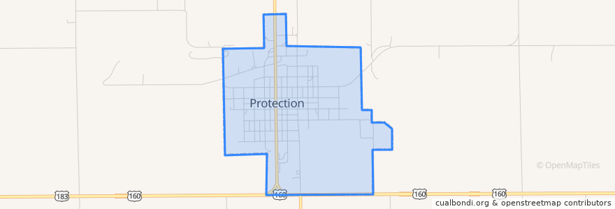 Mapa de ubicacion de Protection.