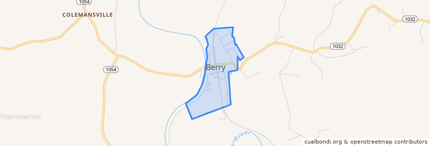 Mapa de ubicacion de Berry.