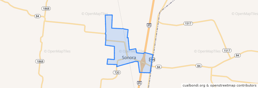 Mapa de ubicacion de Sonora.