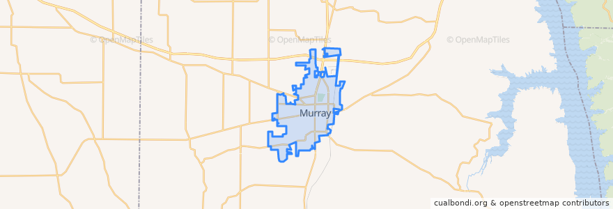 Mapa de ubicacion de Murray.