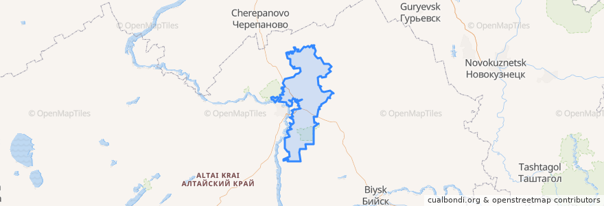 Mapa de ubicacion de Первомайский район.