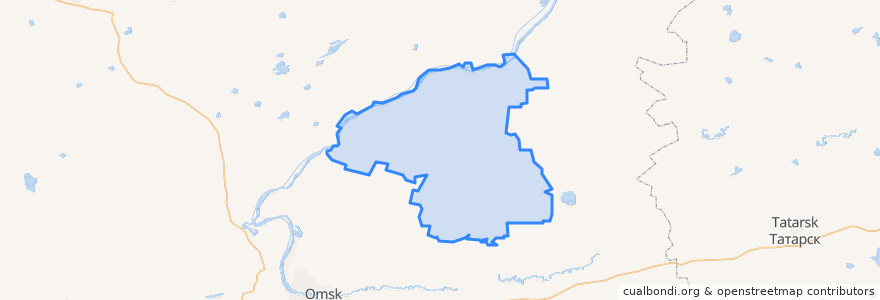 Mapa de ubicacion de Горьковский район.