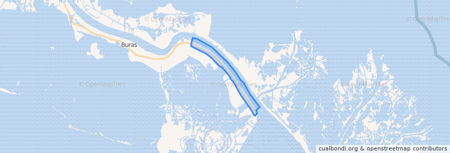 Mapa de ubicacion de Boothville-Venice.