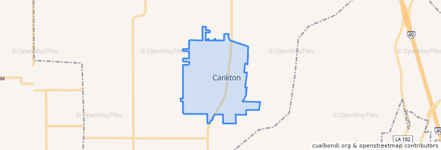 Mapa de ubicacion de Cankton.