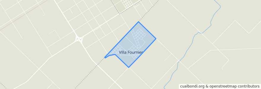 Mapa de ubicacion de Villa Fournier.