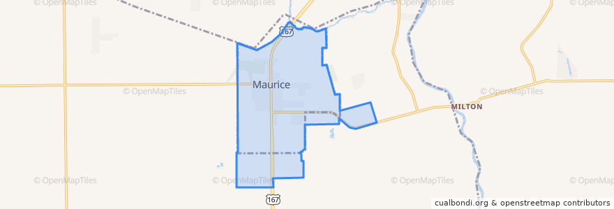 Mapa de ubicacion de Maurice.