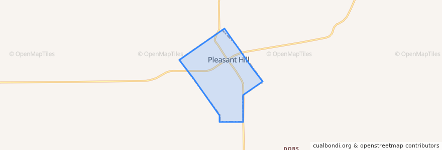 Mapa de ubicacion de Pleasant Hill.