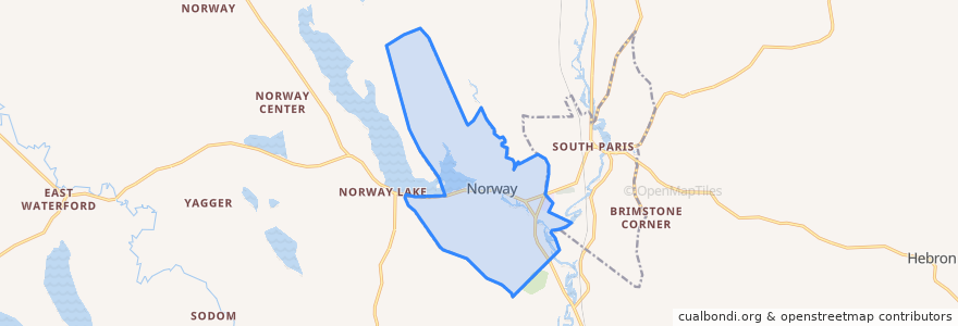 Mapa de ubicacion de Norway.