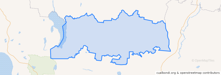 Mapa de ubicacion de Вожегодский район.