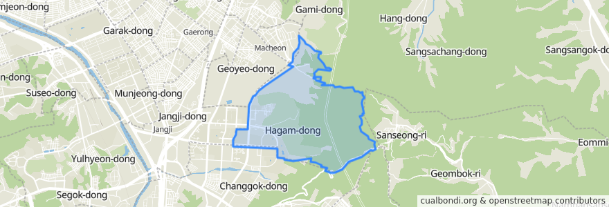 Mapa de ubicacion de Wirye-dong.