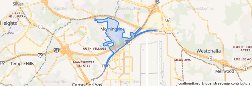 Mapa de ubicacion de Morningside.