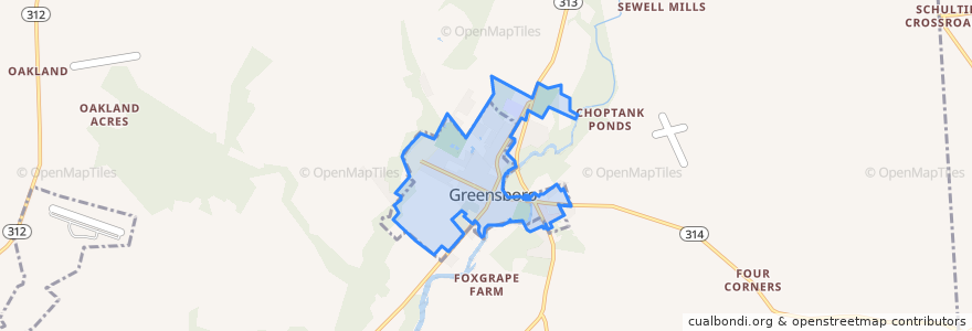 Mapa de ubicacion de Greensboro.