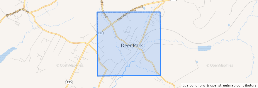 Mapa de ubicacion de Deer Park.