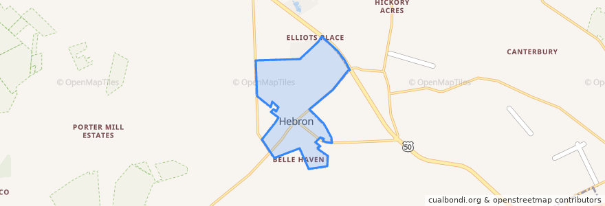 Mapa de ubicacion de Hebron.