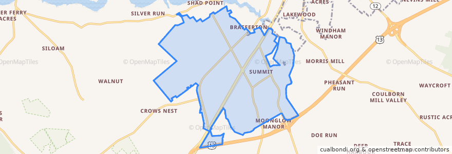 Mapa de ubicacion de Fruitland.