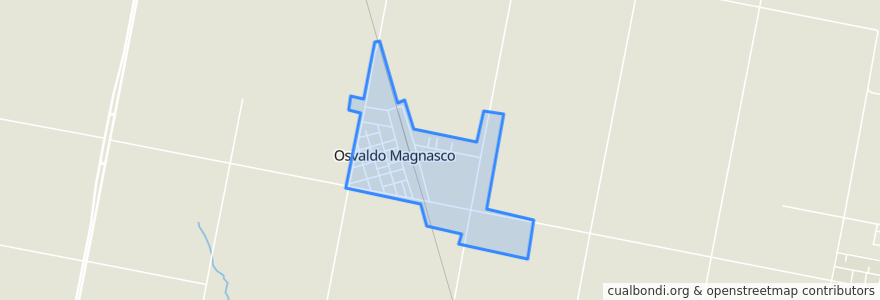 Mapa de ubicacion de Osvaldo Magnasco.