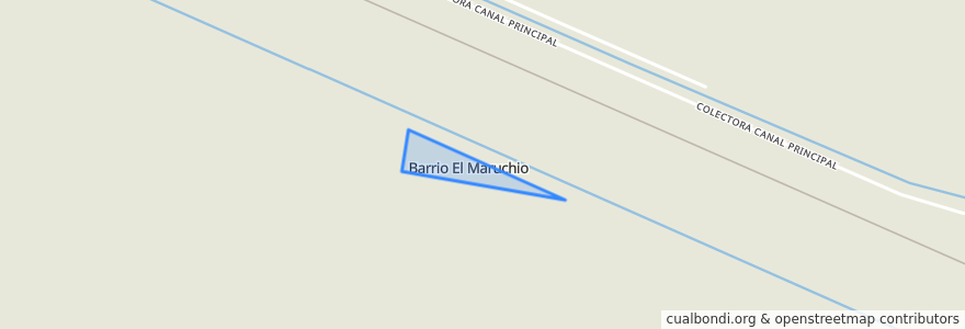 Mapa de ubicacion de Paraje El Maruchito.