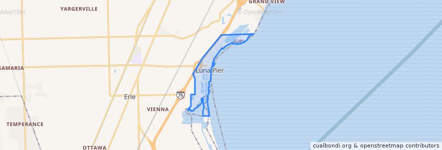 Mapa de ubicacion de Luna Pier.