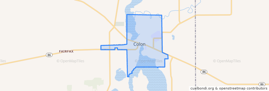 Mapa de ubicacion de Colon.