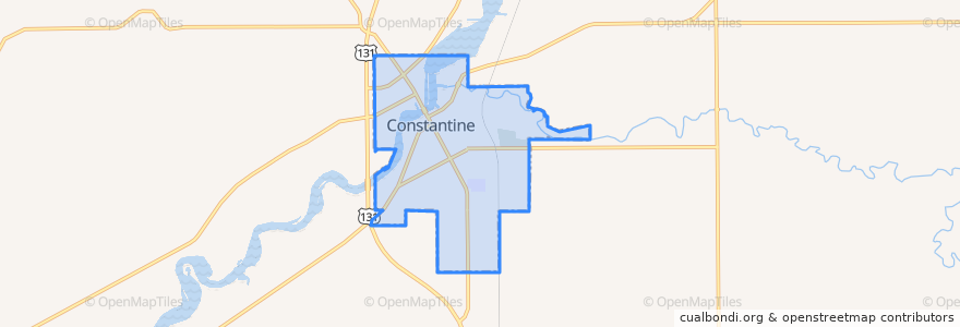 Mapa de ubicacion de Constantine.