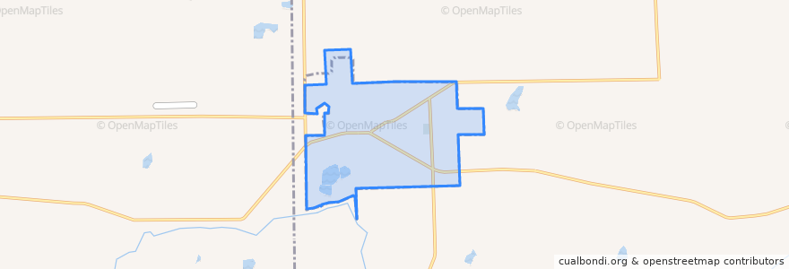 Mapa de ubicacion de Laingsburg.