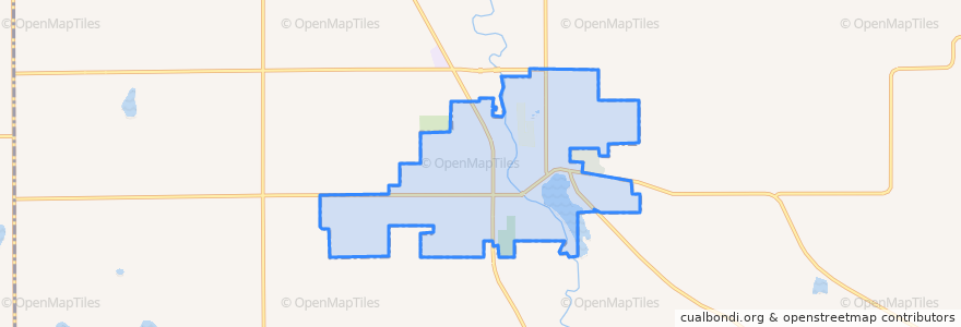 Mapa de ubicacion de Middleville.